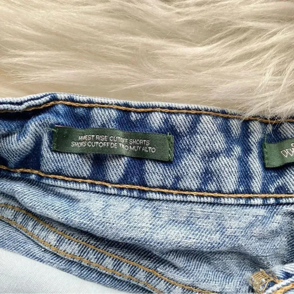 Highest Rise Cutoff Denim Shorts